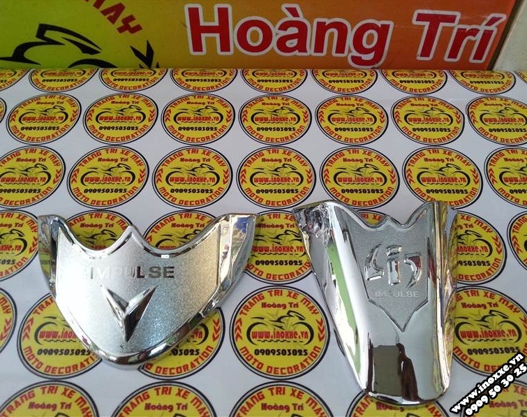 Phụ tùng trang trí Suzuki Impulse - Bộ mỏ đuôi mạ crom